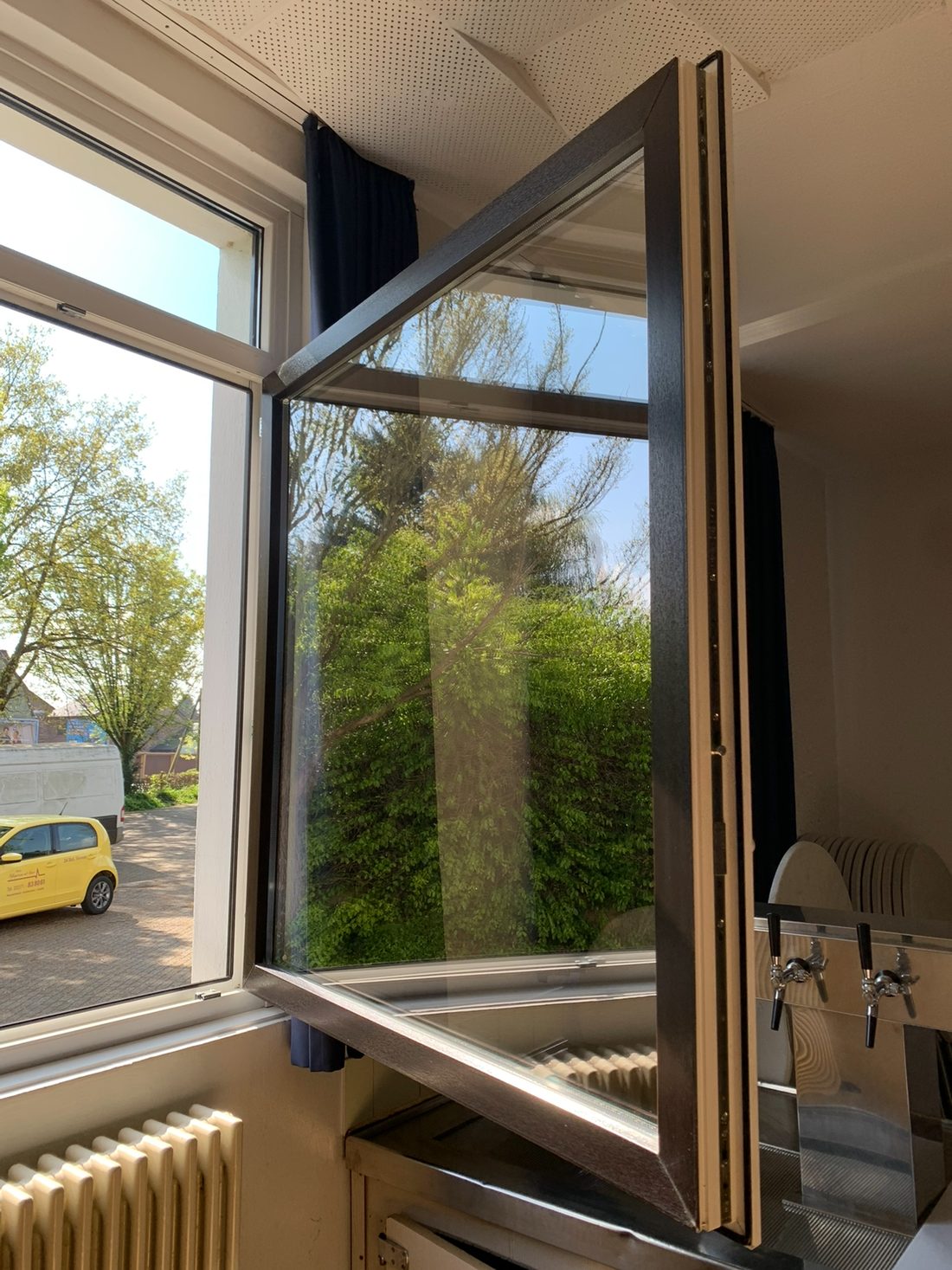 Fensterscheibe nach der Reinigung